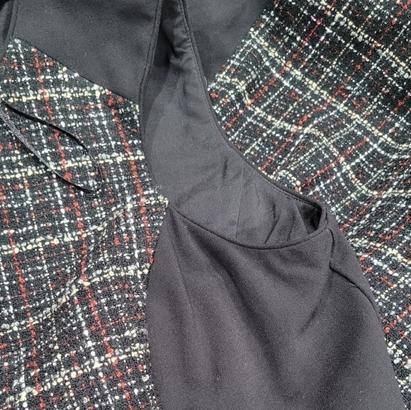 Vince Camuto Sleeveless A-line Dress Black Tweed Detail Women Sz M with Pockets - Picture 8 of 13